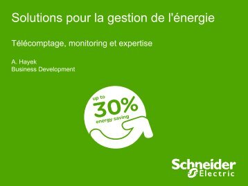 Solutions pour la gestion de l'Ã©nergie, Antoine Hayek - GNI