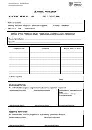 learning agreement-outgoing - Internationales - Bergische ...