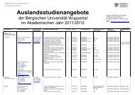 FachbereichskoordinatorInnen - Internationales