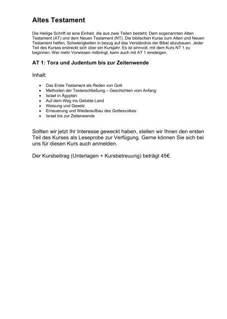 Altes Testament