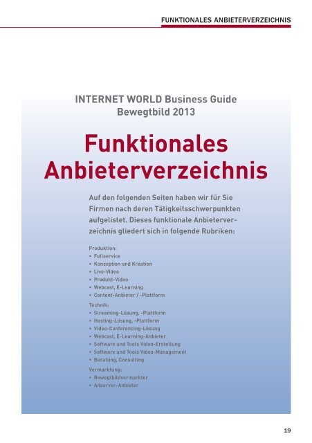 BEWEGTBILD - Internet World Business