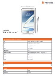 Download the Samsung GALAXY Note II Technical ... - Internode