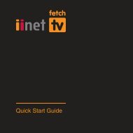 Fetch TV Generation 2 Quick Start Guide - Internode