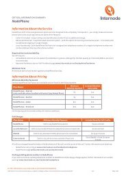 Download the NodePhone Critical Information Summary - Internode