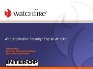 Web Application Security: Top 10 Attacks - Interop