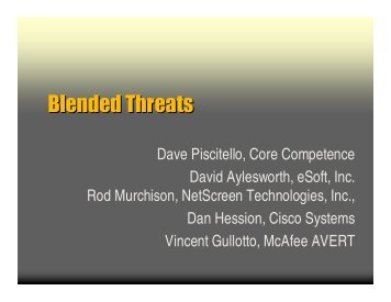 Blended Threats - Interop