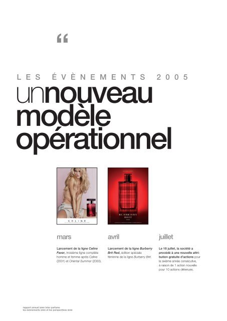 Rapport annuel 2005 - Interparfums