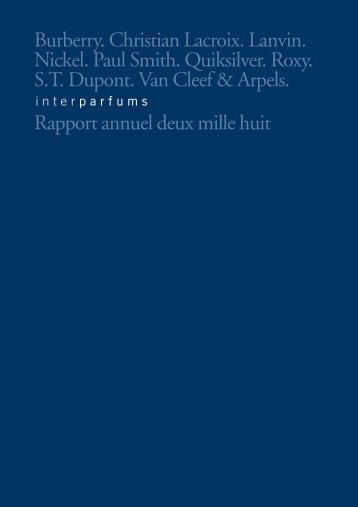 Rapport annuel - Inter Parfums