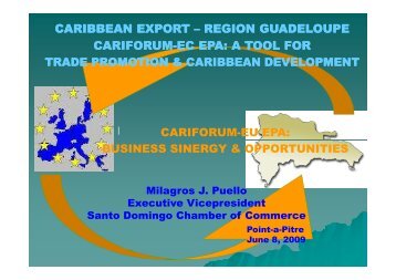 Statement by Mrs. Milagros Puello - Interreg-caraibes.org