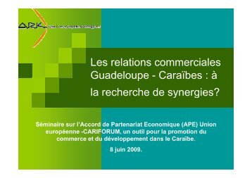 Intervention de Mme Lydia BARFLEUR - Interreg-caraibes.org