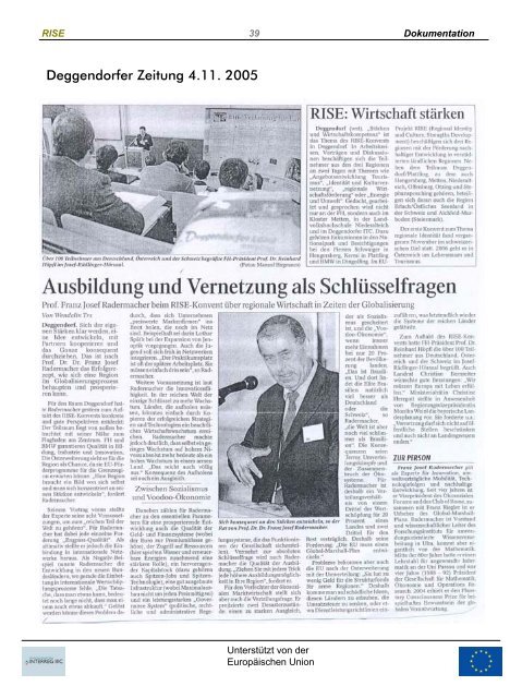 04.11.2005 Fachhochschule Deggendorf - RISE