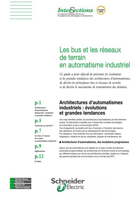 Les bus et les rÃ©seaux de terrain en automatisme industriel (799 Ko)