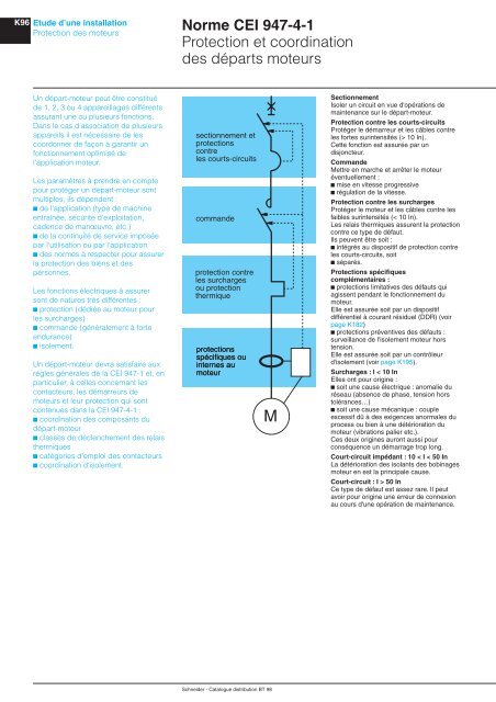 Protection moteurs Ã©lectriques - Intersections