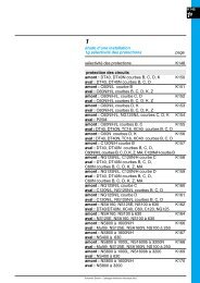 Tableau des sÃ©lectivitÃ© - Intersections - Schneider Electric