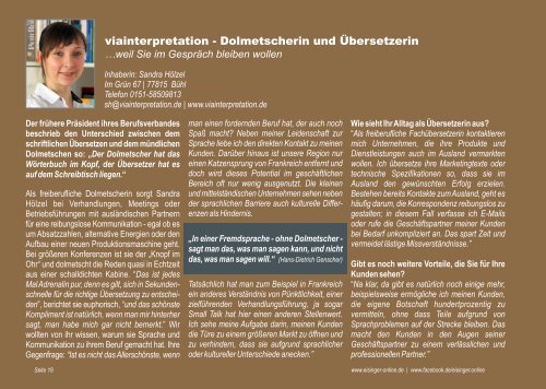 Köpfe der Region - Ausgabe BBA2