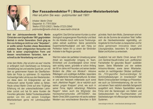 Köpfe der Region - Ausgabe BBA2