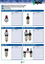 Filter-Reducer-Lubricator Groups (FRL)