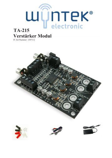 TA-215 VerstÃ¤rker Modul - Intertechnik