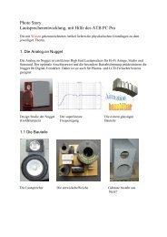 Lautsprecherentwicklung, Foto Story - Intertechnik