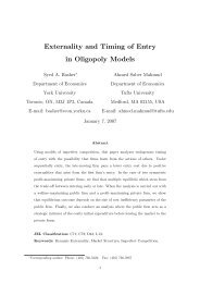 Externality and Timing of Entry in Oligopoly Models - Intertic