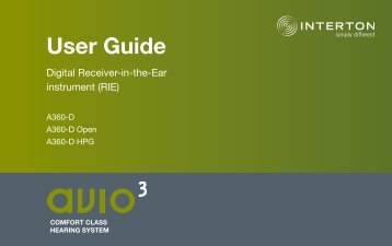 Avio 3 RIE User Guide - Interton