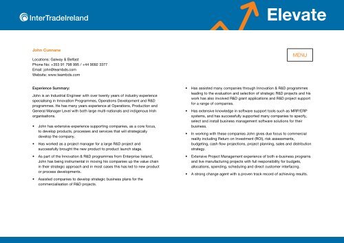 Elevate - IntertradeIreland