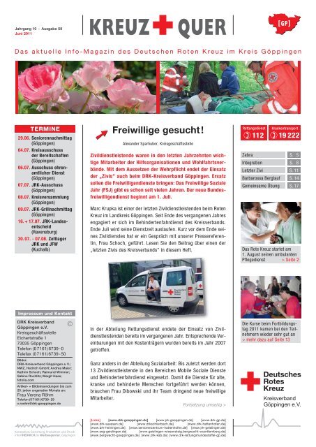 Freiwillige gesucht! - Drk-Kreisverband Göppingen