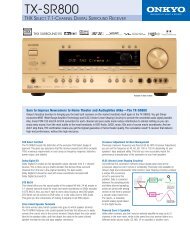 TX-SR800 - Onkyo