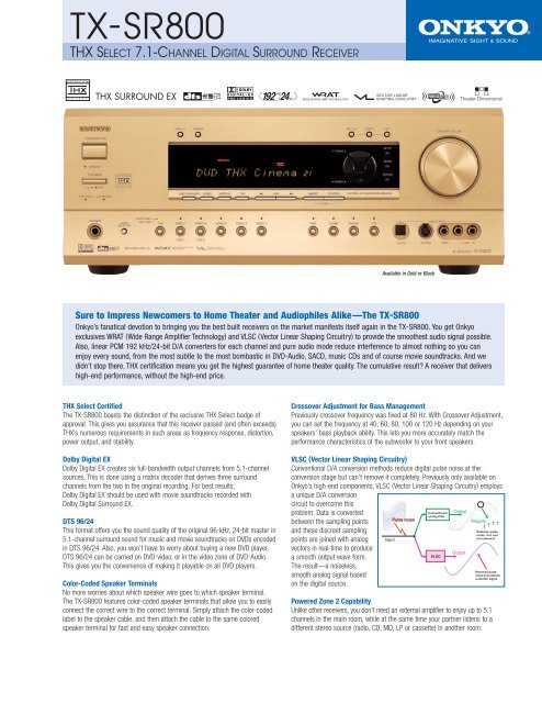 TX-SR800 - Onkyo