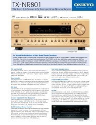 TX-NR801 - Onkyo