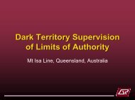 Dark Territory Supervision of Limits of Authority