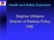 Presentation - International Rail Safety Conference