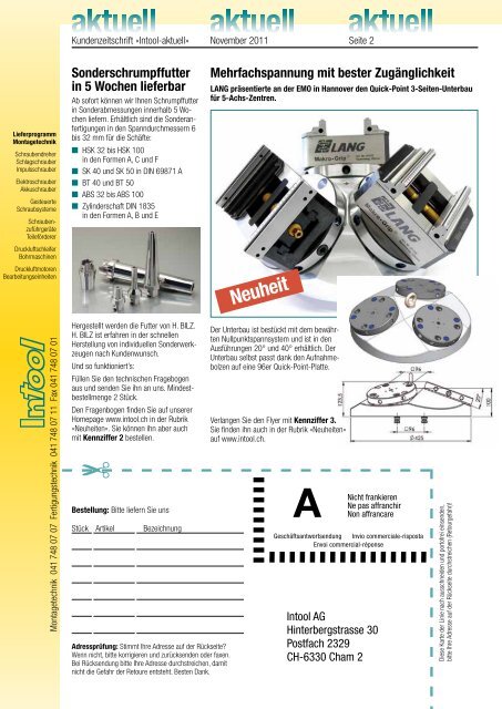 Intool-aktuell - Intool AG