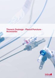 Thoracic Drainage - Pleural Puncture - Intra Special Catheters GmbH