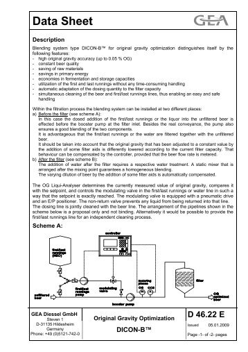 Data Sheet - GEA Diessel