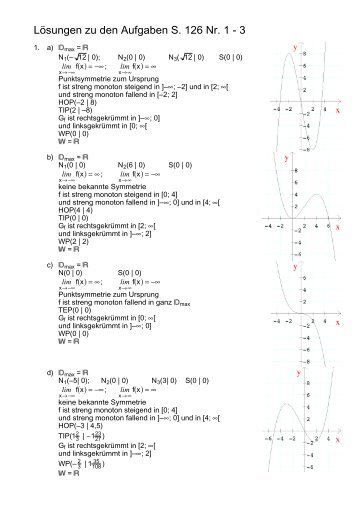 LÃ¶sungen zu den Aufgaben S. 126 Nr. 1 - 3 - BBG Intranet