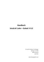 Handbuch IntraSoft Lohn+Gehalt V8.3