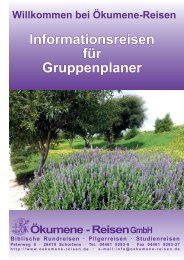 Informationsreisen für Gruppenplaner