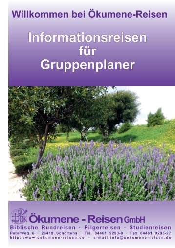 Informationsreisen für Gruppenplaner