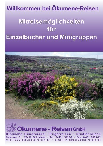 Mitreisemöglichkeitern für Einzelbucher und Minigruppen