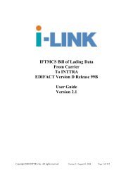 Iftmcs Bill Of Lading Data From Inttra To Customer Edifact