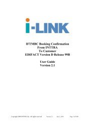 IFTMBC Booking Confirmation From INTTRA To Customer EDIFACT ...