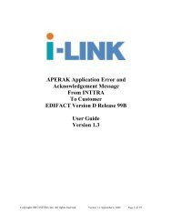 APERAK Application Error and Acknowledgement Message ... - Inttra