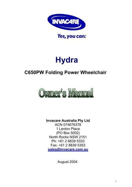 Power wheelchair accessories - Invacare Europe