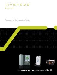 Commercial Refrigeration Catalog - Invensys Controls