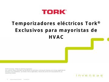 Temporizadores elÃ©ctricos TorkÂ® Exclusivos ... - Invensys Controls