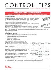 Gas Range - Hot Surface Ignition - Robertshaw Thermostats