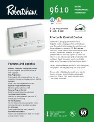 9610 Programmable - Robertshaw Thermostats