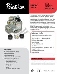 HigH CapaCity gaS ValVeS UNitROlÂ® 7000 HC - Uni-Line