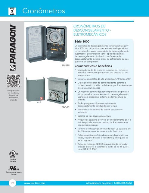 CATÃLOGO DE PRODUTO - Invensys Controls